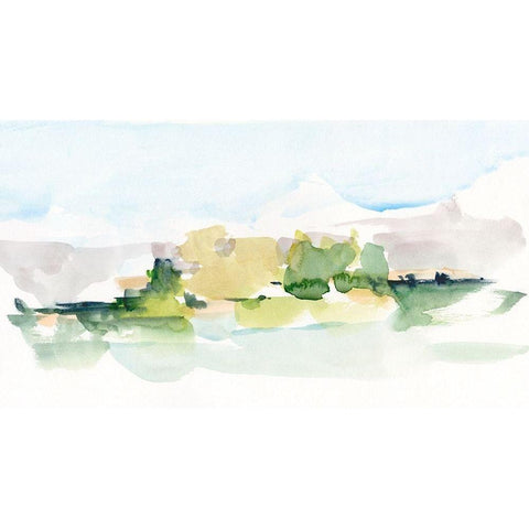 Tangerine Sunset I Black Modern Wood Framed Art Print with Double Matting by Harper, Ethan