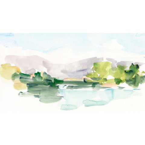 Tangerine Sunset II Black Modern Wood Framed Art Print by Harper, Ethan