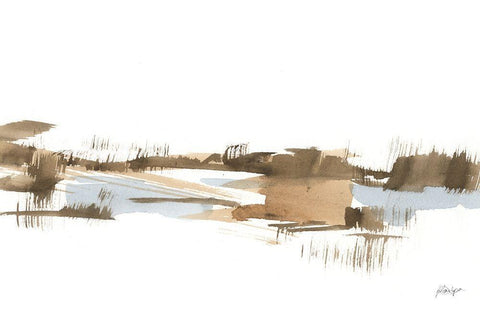 Natural Shoreline III Black Ornate Wood Framed Art Print with Double Matting by Harper, Ethan