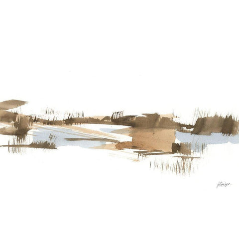Natural Shoreline III Black Modern Wood Framed Art Print with Double Matting by Harper, Ethan