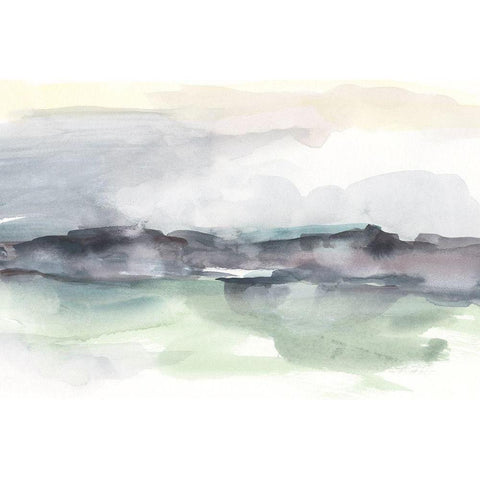 Mauve Horizon I White Modern Wood Framed Art Print by Harper, Ethan