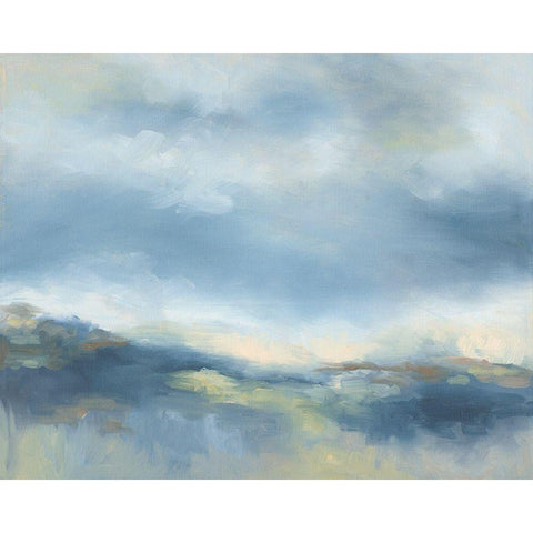 Buttermilk Sky Black Modern Wood Framed Art Print by Keusder, Danusia