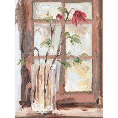 By the Window I White Modern Wood Framed Art Print by Wang, Melissa