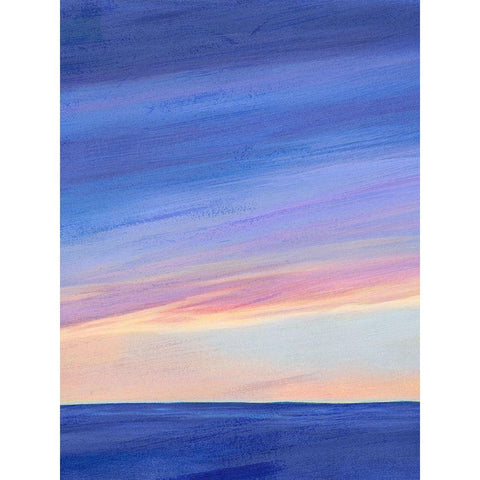 Sunbeam Twilight I White Modern Wood Framed Art Print by Popp, Grace