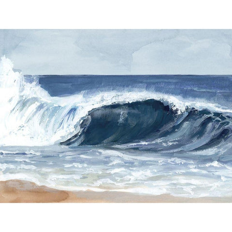 Surf Spray II Gold Ornate Wood Framed Art Print with Double Matting by Barnes, Victoria