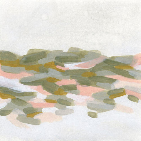 Hillside Impressions I Black Ornate Wood Framed Art Print with Double Matting by Vess, June Erica