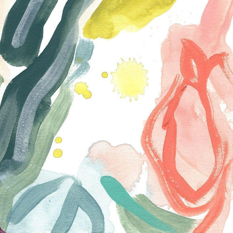 Tropical Impulse V Black Modern Wood Framed Art Print by Vess, June Erica