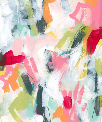 Moniker II Black Ornate Wood Framed Art Print with Double Matting by Vess, June Erica