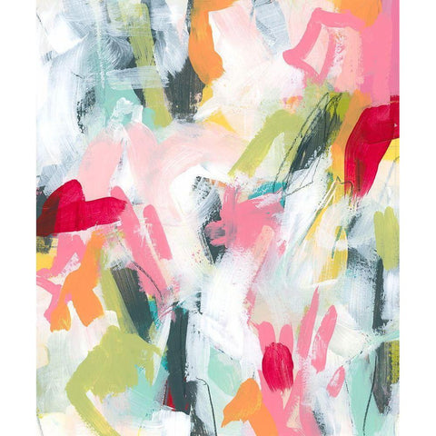 Moniker II Black Modern Wood Framed Art Print with Double Matting by Vess, June Erica