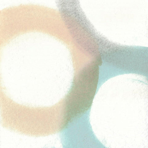 Heavenly Circles I White Modern Wood Framed Art Print by Saunders, Alonzo