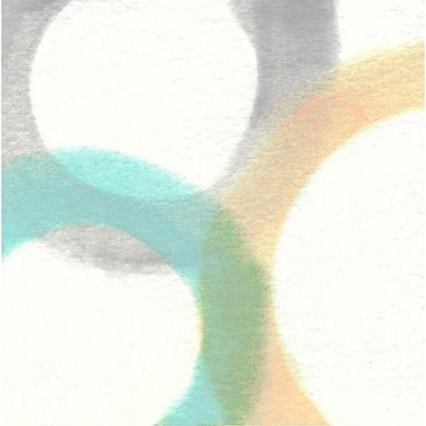 Heavenly Circles III Black Modern Wood Framed Art Print by Saunders, Alonzo