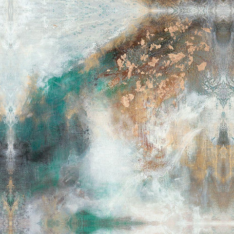 Embellished Other Dimension I White Modern Wood Framed Art Print by Bramma, Lila