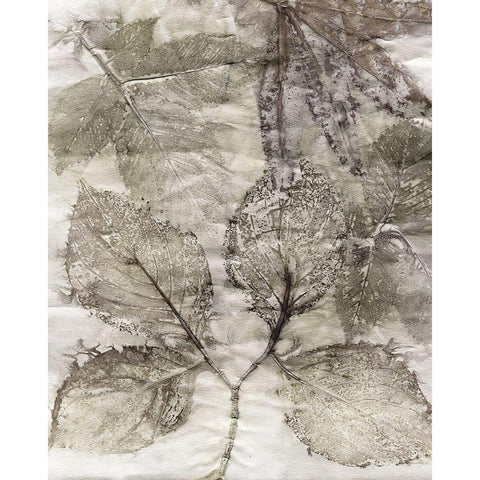 Custom Multi Leaves II White Modern Wood Framed Art Print by Phillips, Kathryn