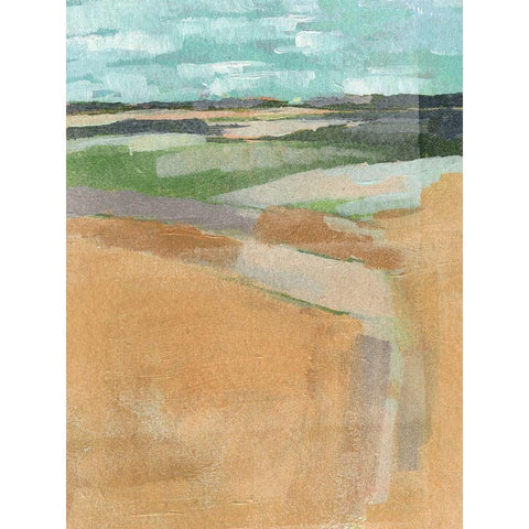 Cubed Prairie I White Modern Wood Framed Art Print by Parker, Jennifer Paxton