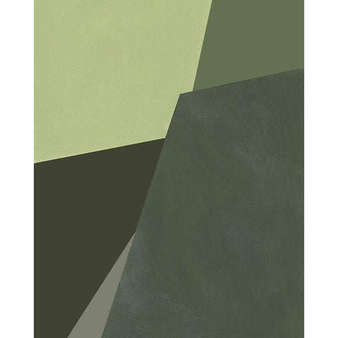 Sage Prism I Black Modern Wood Framed Art Print by Green, Jacob