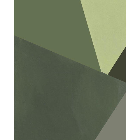 Sage Prism III Black Modern Wood Framed Art Print by Green, Jacob