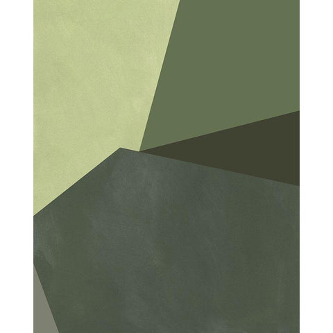 Sage Prism IV Black Modern Wood Framed Art Print by Green, Jacob