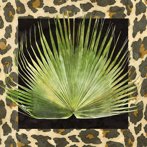 Tropic Collection III Black Ornate Wood Framed Art Print with Double Matting by Saunders, Alonzo
