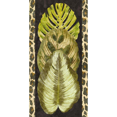 Tropic Collection IV White Modern Wood Framed Art Print by Saunders, Alonzo