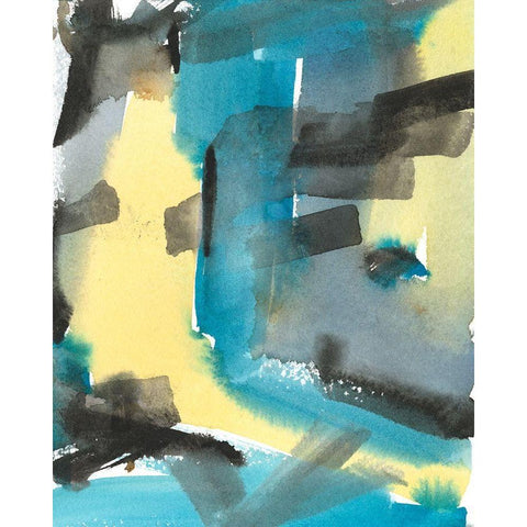 Interconnect I Black Modern Wood Framed Art Print by Dixon, Samuel