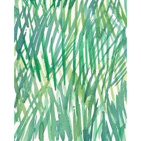 Just Grass I Black Modern Wood Framed Art Print with Double Matting by Dixon, Samuel