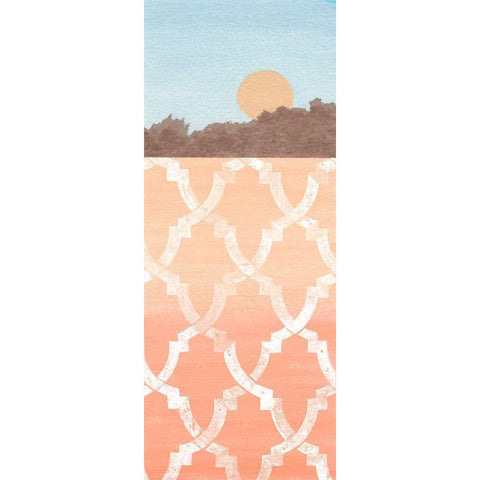 To Sun Down Black Modern Wood Framed Art Print by Saunders, Alonzo