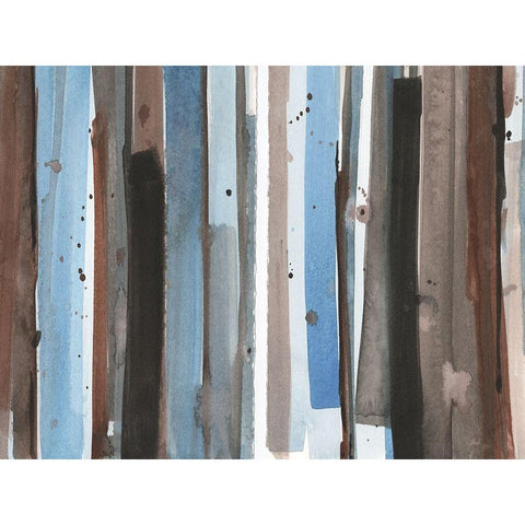 Barn Wood II White Modern Wood Framed Art Print by Dixon, Samuel