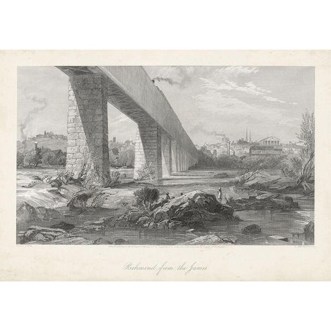 Richmond from the James Black Modern Wood Framed Art Print with Double Matting by Bryant, William Cullen