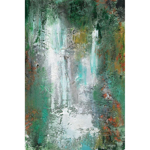 Waterfall in Paradise I Gold Ornate Wood Framed Art Print with Double Matting by Bramma, Lila