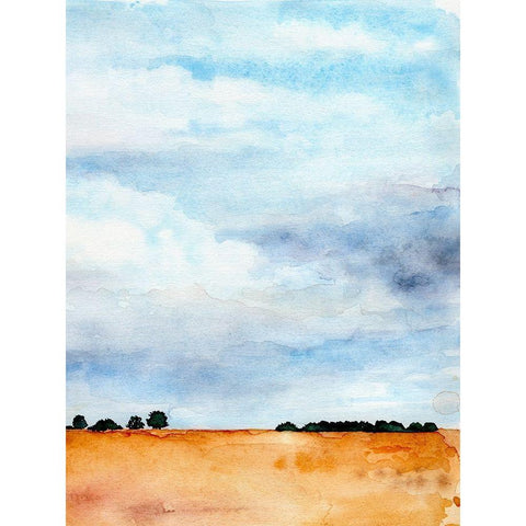 Midwest Sky I White Modern Wood Framed Art Print by Parker, Jennifer Paxton