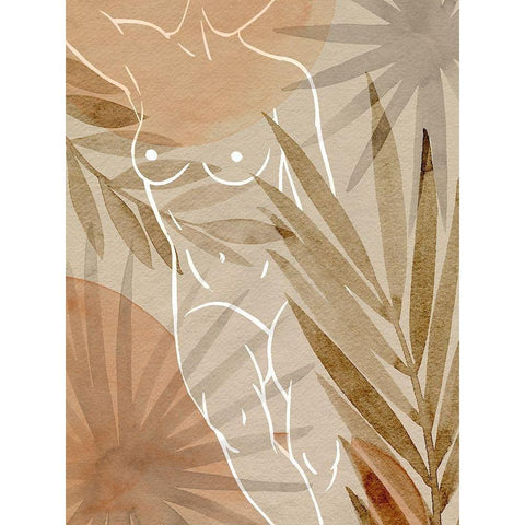 Terracotta Shadows I White Modern Wood Framed Art Print by Popp, Grace