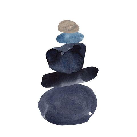 Camp Cairn I Gold Ornate Wood Framed Art Print with Double Matting by Green, Jacob