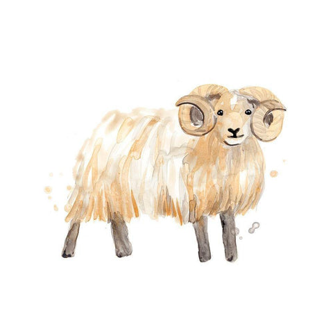 Highland Squad III Gold Ornate Wood Framed Art Print with Double Matting by Vess, June Erica