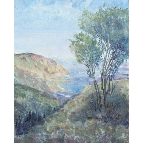 Scenic View II White Modern Wood Framed Art Print by OToole, Tim