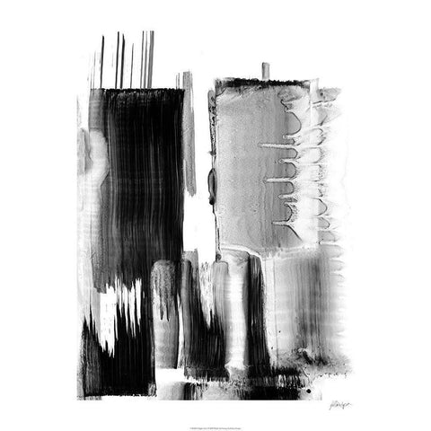 Night City I Black Modern Wood Framed Art Print with Double Matting by Harper, Ethan