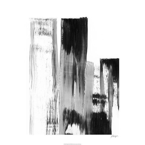 Night City II Black Modern Wood Framed Art Print with Double Matting by Harper, Ethan