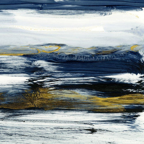 Ocean Winds I Black Modern Wood Framed Art Print with Double Matting by Harper, Ethan