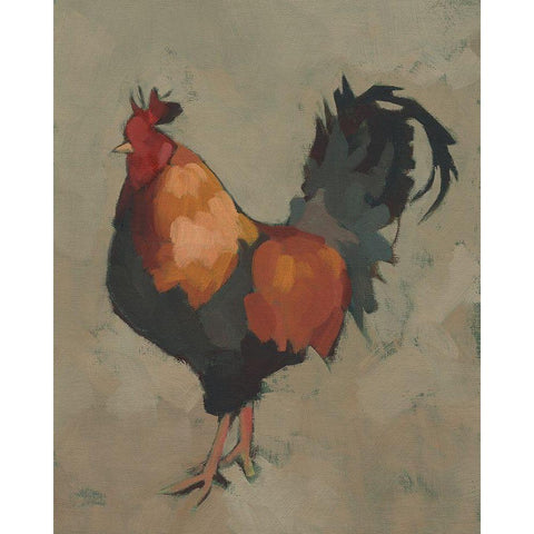 Roost Ruler II White Modern Wood Framed Art Print by Green, Jacob