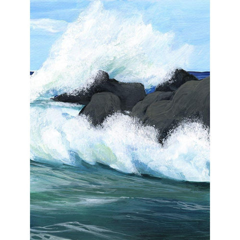 Barrel Break II Gold Ornate Wood Framed Art Print with Double Matting by Popp, Grace