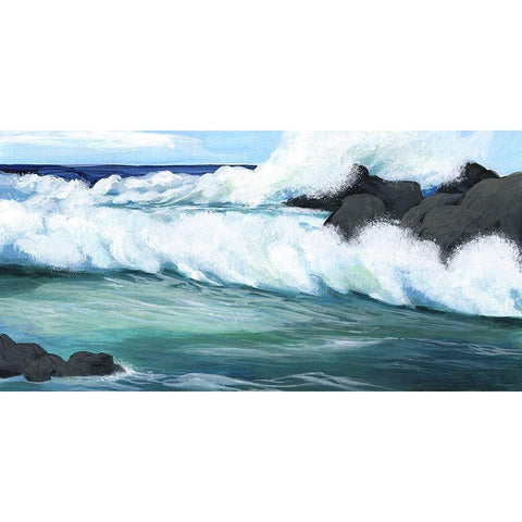 Barrel Break III Gold Ornate Wood Framed Art Print with Double Matting by Popp, Grace