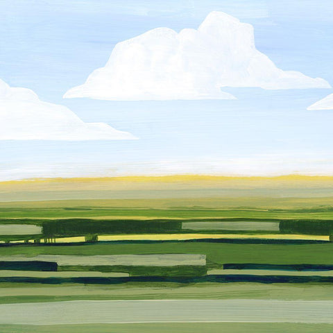 Pastoral Glow II Black Modern Wood Framed Art Print by Popp, Grace