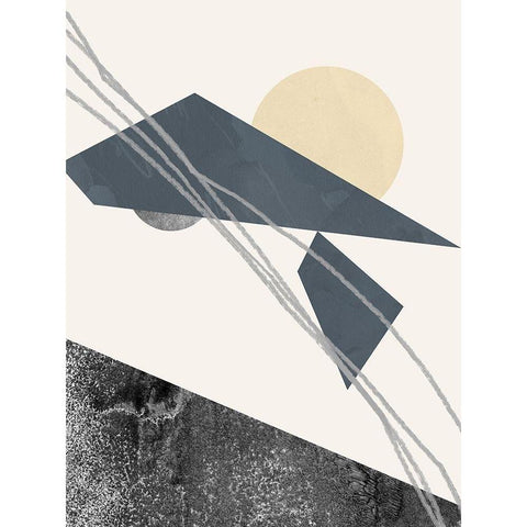 Diamond Slate II Black Modern Wood Framed Art Print by Green, Jacob