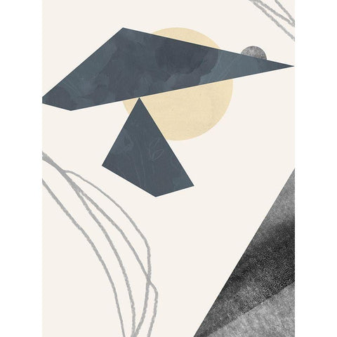 Diamond Slate IV Black Modern Wood Framed Art Print by Green, Jacob