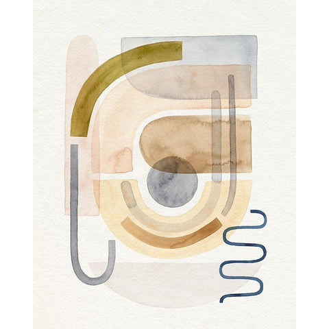 Coiled I Black Modern Wood Framed Art Print by Popp, Grace