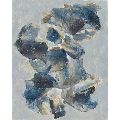 Crystal and Stone I White Modern Wood Framed Art Print by Combs, Joyce