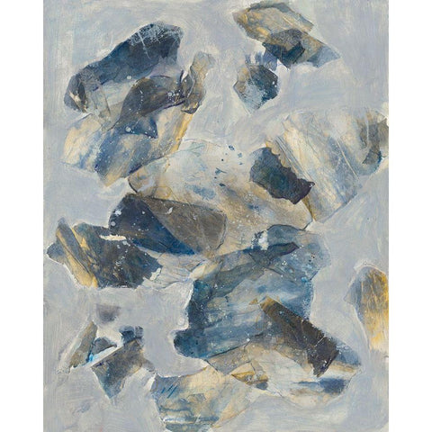 Crystal and Stone II White Modern Wood Framed Art Print by Combs, Joyce