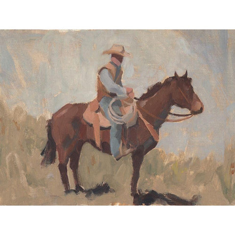 Ranch Hand I Black Modern Wood Framed Art Print by Green, Jacob