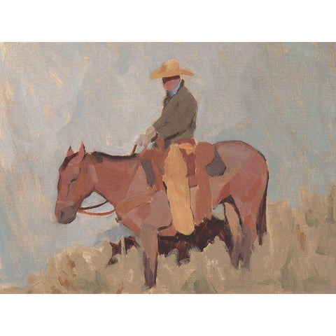 Ranch Hand II White Modern Wood Framed Art Print by Green, Jacob
