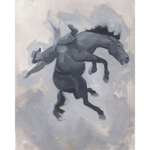 Getting Pitched I Black Modern Wood Framed Art Print by Green, Jacob