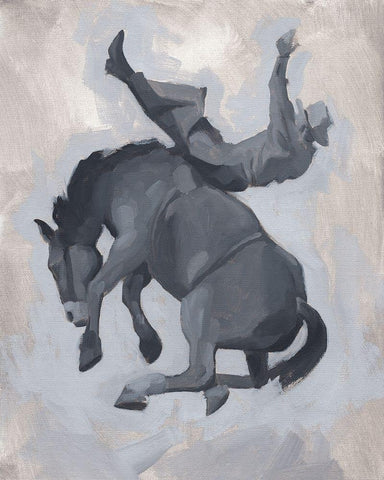 Getting Pitched II Black Ornate Wood Framed Art Print with Double Matting by Green, Jacob